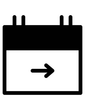 zaman zamanlama simgesi vektör illüstrasyonu