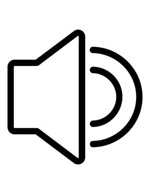 hoparlör çizgisi vektör simgesi