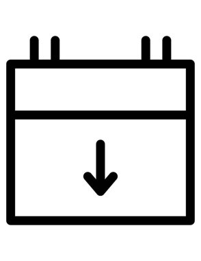 zaman zamanlama simgesi vektör illüstrasyonu