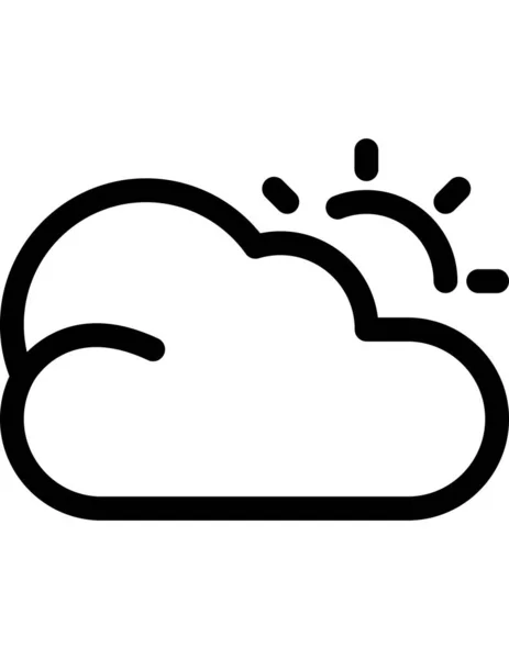 Wetter Web Icon Vektor Illustration — Stockvektor