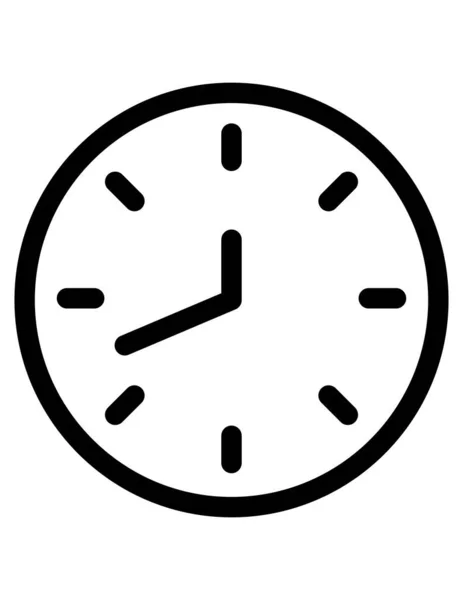 Reloj Icono Vector Ilustración — Vector de stock