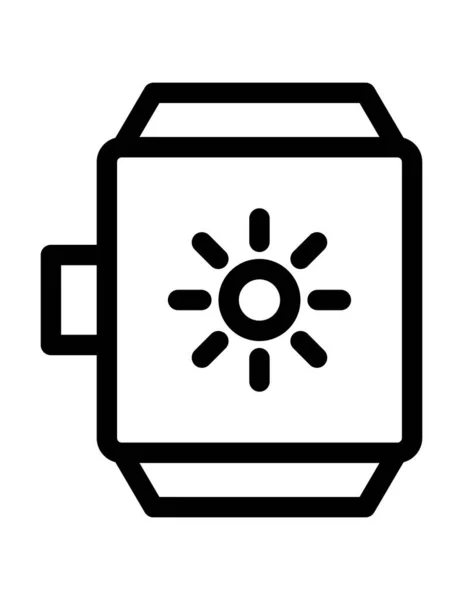 Ilustração Vetor Ícone Smartwatch —  Vetores de Stock