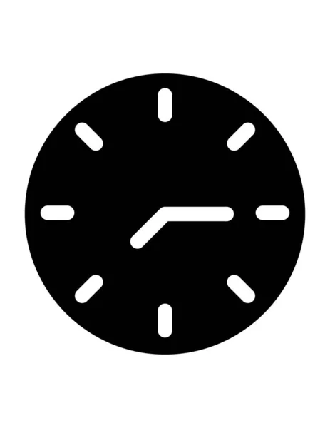 Reloj Icono Vector Ilustración — Archivo Imágenes Vectoriales