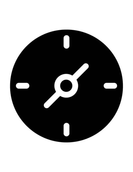 Icono Del Reloj Ilustración Vectorial — Vector de stock