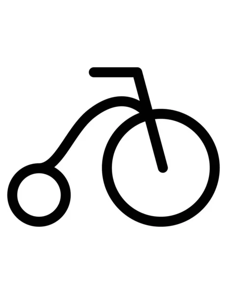 Ícone Web Bicicleta Ilustração Vetorial — Vetor de Stock