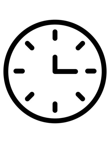 Illustration Des Uhrensymbols — Stockvektor