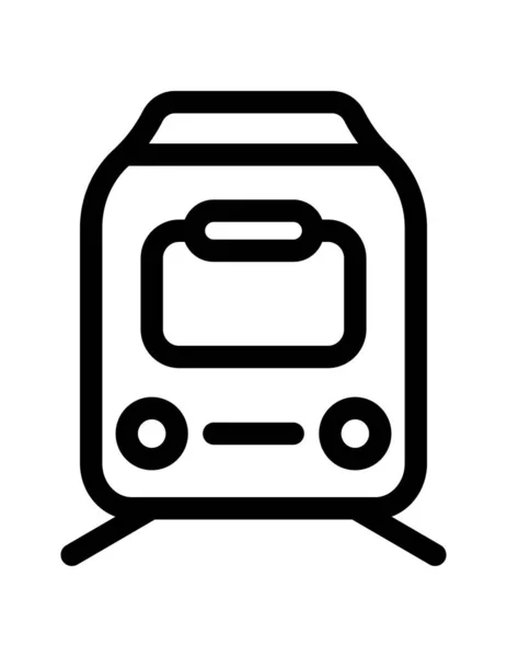 Icône Tramway Symbole Transport Illustration Vectorielle — Image vectorielle