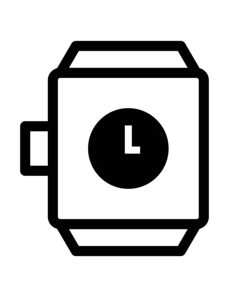 Ilustração Vetor Ícone Smartwatch — Vetor de Stock