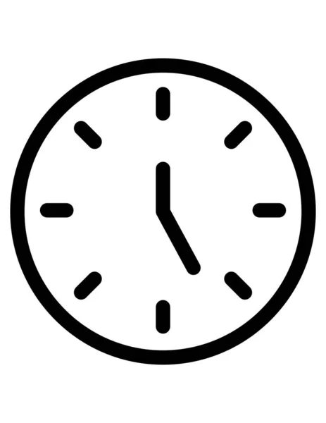 Reloj Icono Vector Ilustración — Vector de stock