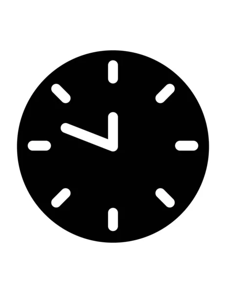 Reloj Icono Vector Ilustración — Vector de stock