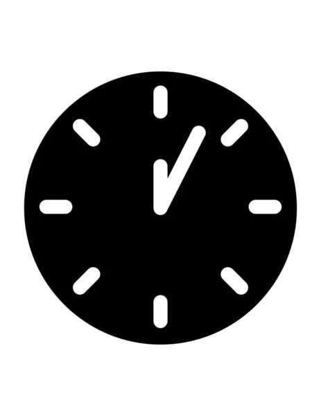 Reloj Icono Vector Ilustración — Vector de stock