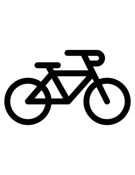 Bicicleta Ícone Vetor Ilustração — Vetor de Stock