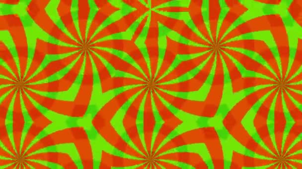 Rosso sfondo verde cambiando la forma, Loop — Video Stock