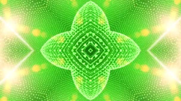 Зеленый абстрактный фон из множества мелких элементов 2 — стоковое видео