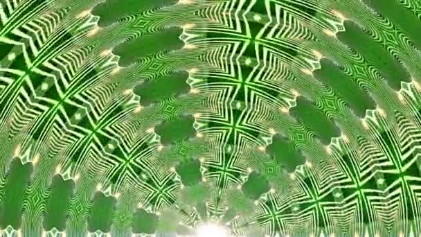 Rotation gröna strålar loopa bakgrunden Animation — Stockvideo
