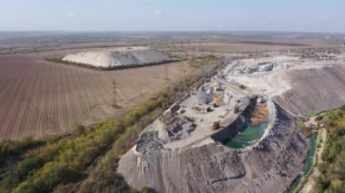 Hava görüntüsü. Metalurji Bitkileri Yeniden İşlem Atölyesi.