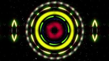 Renkli daireleri döndürür. soyut arka plan