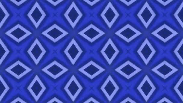 Cuadrados abstractos de colores azules para el vídeo musical. Diseño de computadora animada — Vídeos de Stock