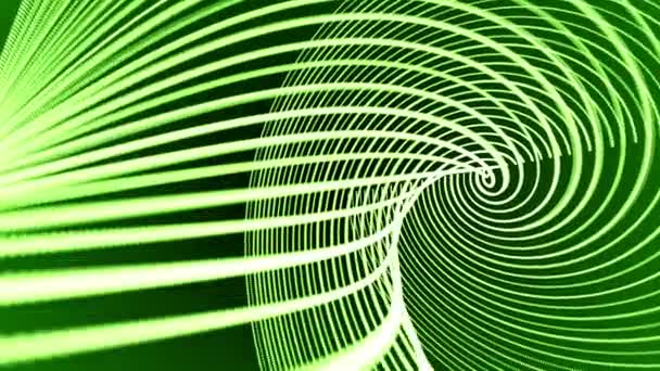 绿色循环背景，抽象运动，湍流 — 图库视频影像