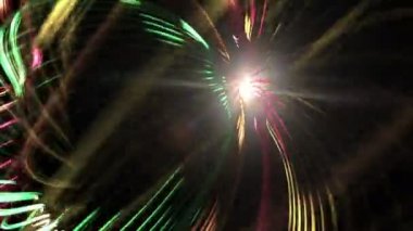 hareket parlayan çok renkli çizgiler. bilgisayar grafikleri.