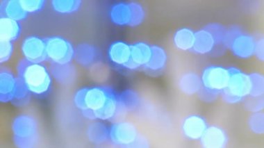 Mavi yanıp sönen bokeh