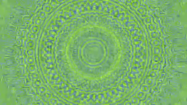 Абстрактное зеленое фоновое радиальное изменение — стоковое видео