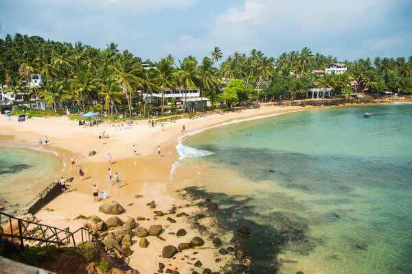 Вид на пляж с смотровой площадки, горизонтальный
