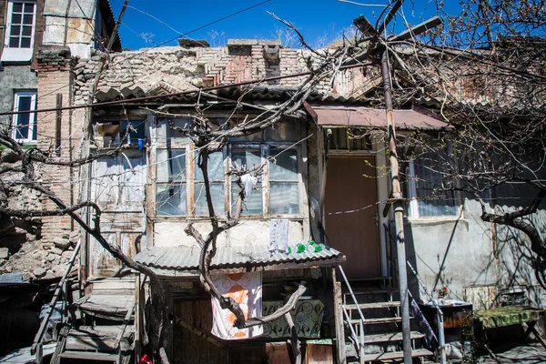 Accommodation in urban district for poor Yerevan, Armenia — Stock Photo, Image