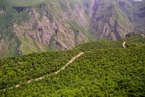 Tatev hadec road, Arménie, horská — Stock fotografie