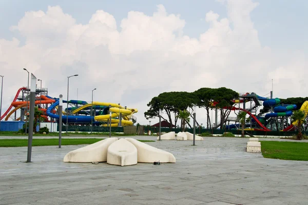 Aquapark, moderno lugar público para el asiento —  Fotos de Stock