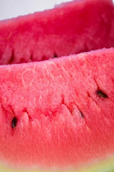 Two slices watermelon, closeup — Stock Photo, Image