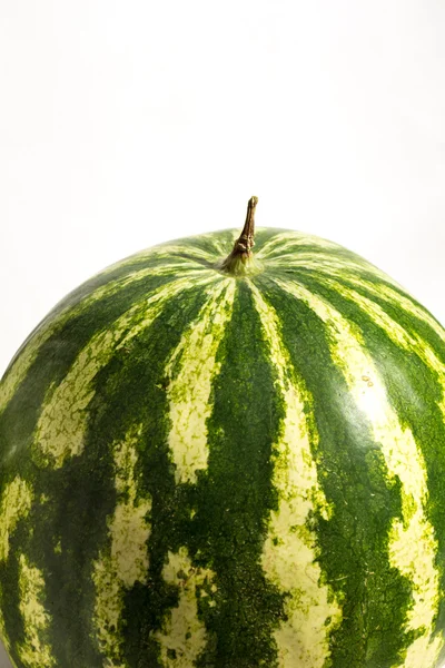 Striped green watermelon, vertical — Stock Photo, Image