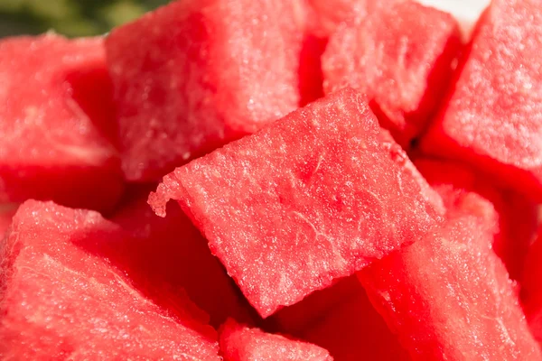 Pieces red watermelon, closeup — Stock Photo, Image