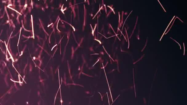 Latar belakang abstrak dengan animasi gerak sparks — Stok Video