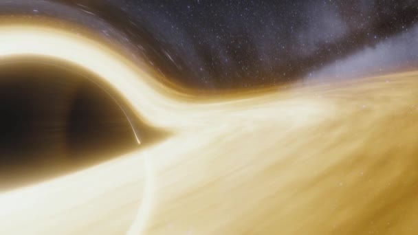Animação de buraco negro supermassivo — Vídeo de Stock