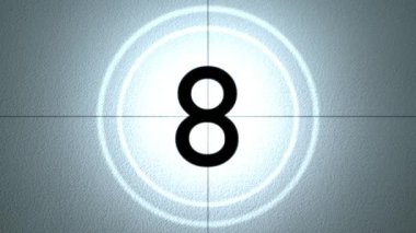 Motion retro film geri sayımı soyut arkaplan