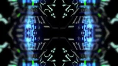 simetrik teknoloji kaleydoskop yansıtır ve döndürür