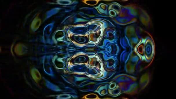 Video background abstract organic forms undulate ripple and flow loop — Stock Video