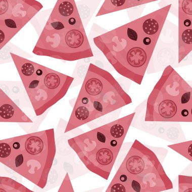 Dikişsiz pizza desen