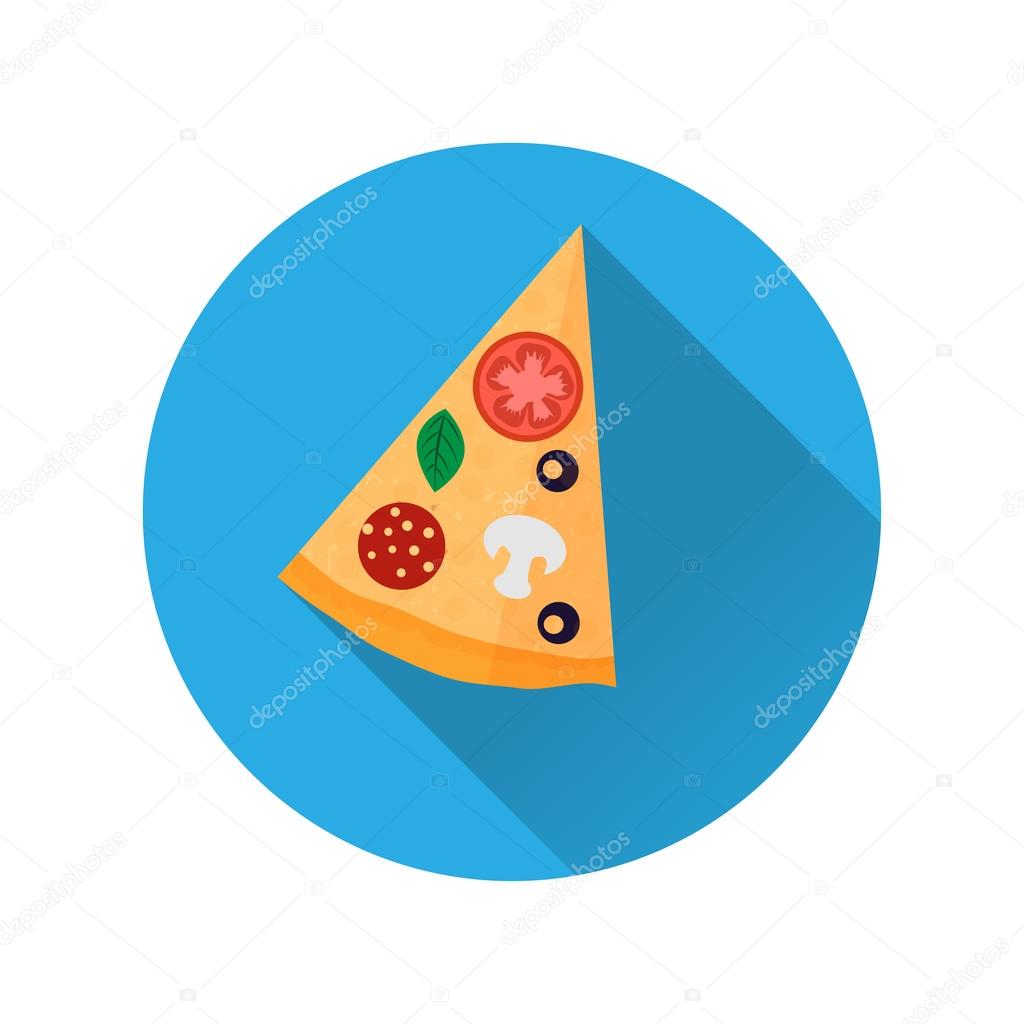 Vector illustration of flat fast food icon