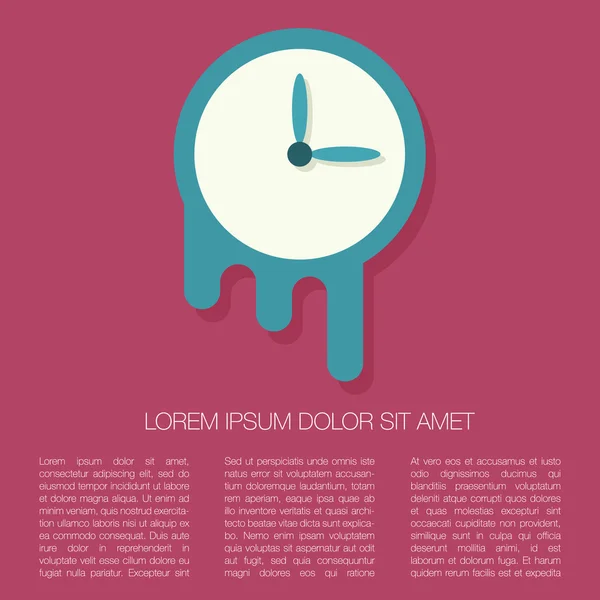 Reloj Vector Ilustración — Archivo Imágenes Vectoriales