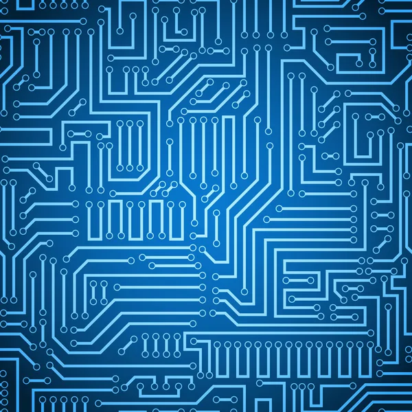 Circuit board seamless pattern — Stock Vector