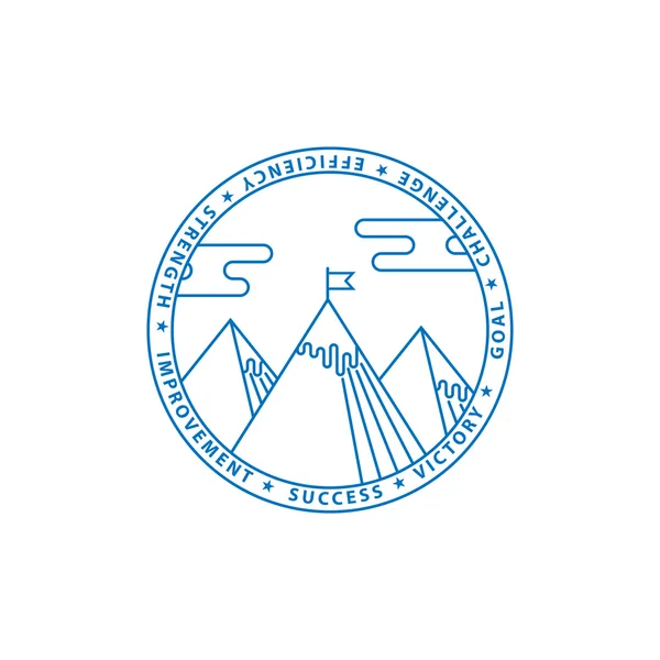 Blaue Berge Logo — Stockvektor