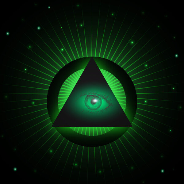 Masonic eye background