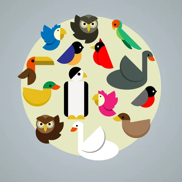Birds vector illustration Stock Vector
