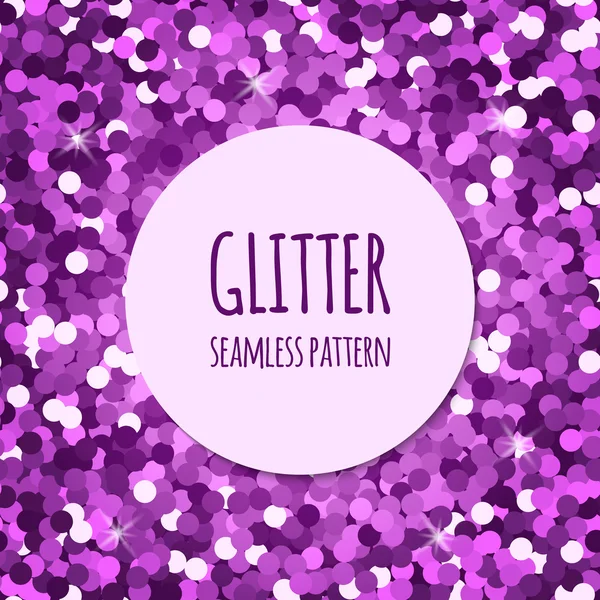 Menekşe glitter seamless modeli — Stok Vektör