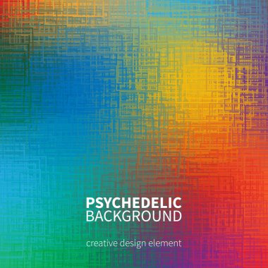 Renkli psychedelic dokulu arka plan