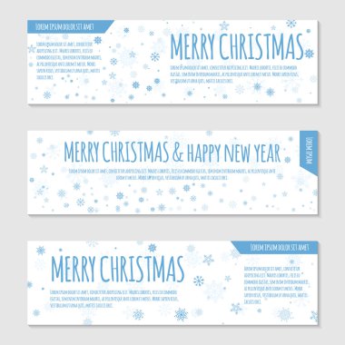 Kar taneleri ile Flyer şablonu