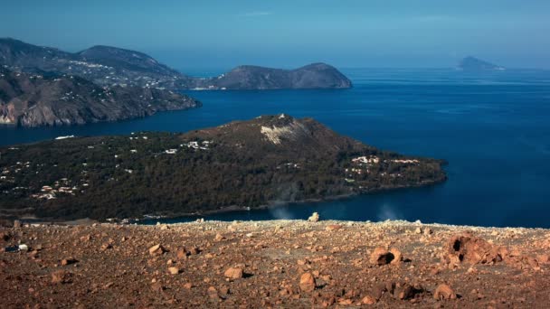 Sicilya Etna yanardağı görünümünü — Stok video