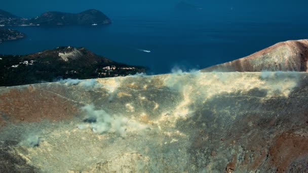 Widok na wulkan Etna sycylijskiej — Wideo stockowe